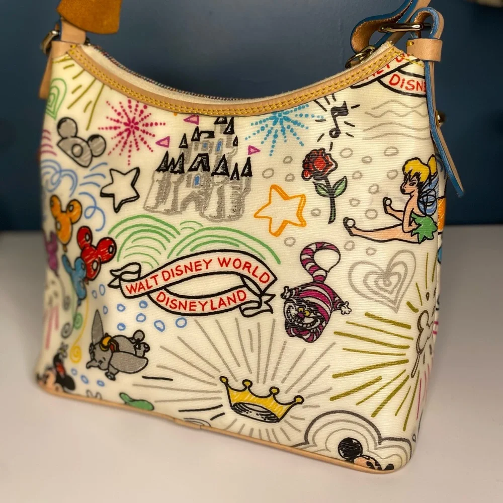 Authentic Rare Dooney & Bourke X Disney White Sketch Bag - Picture 10 of 11